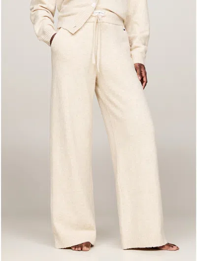 Tommy Hilfiger Knit Lounge Wide In Heathered Oat