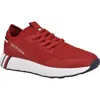 Tommy Hilfiger Knit Sneaker In Medium Red