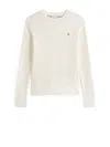 Tommy Hilfiger Knitted Jersey In Ivory White In White