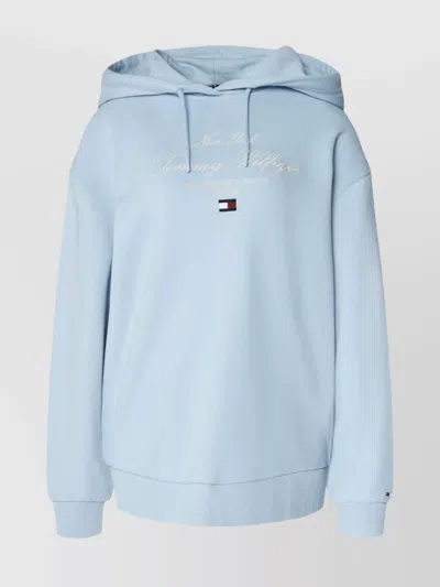 TOMMY HILFIGER KNITWEAR HOOD RIBBED CUFFS