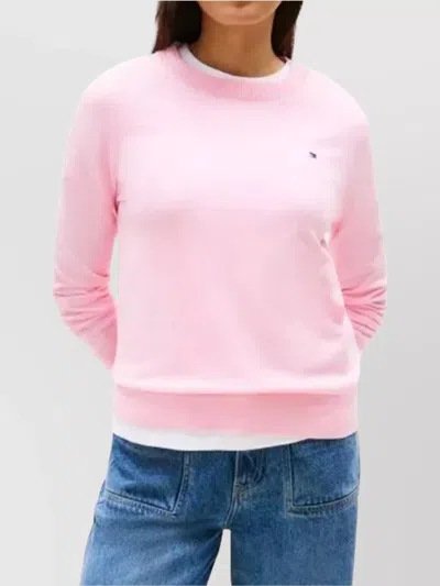 TOMMY HILFIGER KNITWEAR WITH RIBBED CUFFS AND HEM