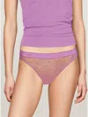 Tommy Hilfiger Lace Bikini Brief In Sweet Pea Pink