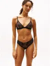 Tommy Hilfiger Lace Triangle Bra In Black