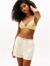 Tommy Hilfiger Soutien-gorge Triangle En Dentelle Florale In Citronella