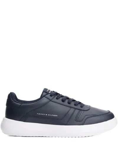 Tommy Hilfiger Lace-up Panelled Sneakers In Blue