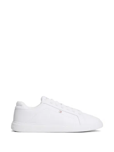 Tommy Hilfiger Lace-up Sneakers In White