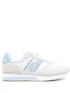 Tommy Hilfiger Lace-up Suede Sneakers In Weiss