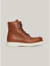 Tommy Hilfiger Tonal Logo Faux Fur In Winter Cognac