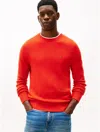 Tommy Hilfiger Lambswool Crewneck Sweater In Red