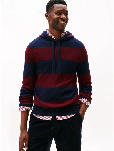 Tommy Hilfiger Lambswool Hoodie Sweater In Multi