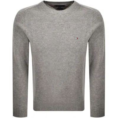 Tommy Hilfiger Lambswool Knit Jumper Grey In Gray