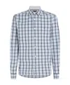 Tommy Hilfiger Lapel Long-sleeved Shirt In Blue