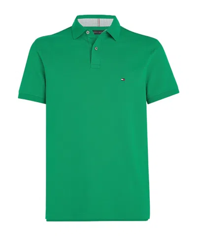 Tommy Hilfiger Lapel Short-sleeved Polo Shirt In Green