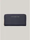 Tommy Hilfiger Large Zip Wallet In Sky Captain
