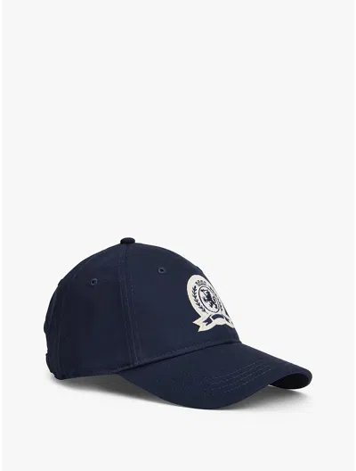 Tommy Hilfiger Laurel Leaf Logo Baseball Cap In Blue