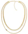 Tommy Hilfiger Layered Collar Necklace, 16" + 2" Extender In Gold