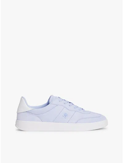 Tommy Hilfiger Leather & Suede Skater Sneaker In Blue