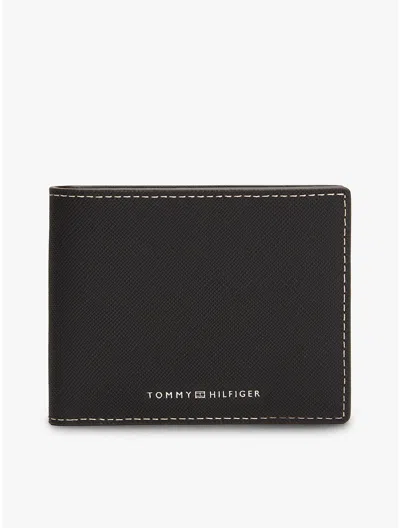 Tommy Hilfiger Leather Bifold Wallet In Black