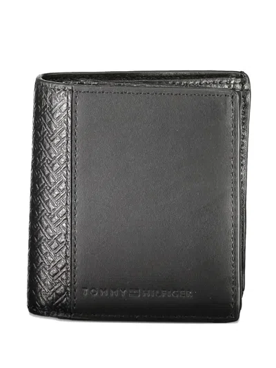 Tommy Hilfiger Leather Bifold Wallet In Black