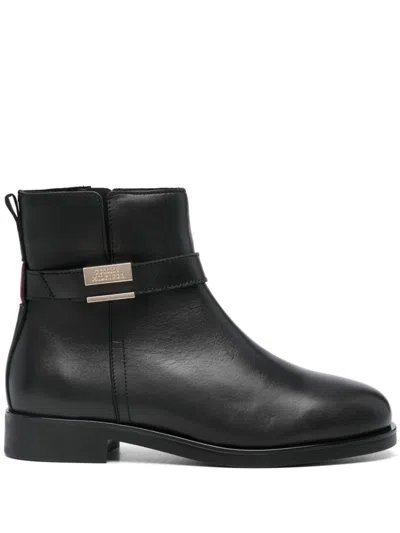 TOMMY HILFIGER LEATHER BOOTS