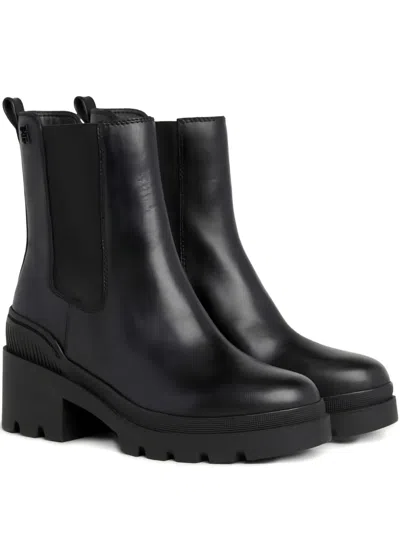 Tommy Hilfiger Leather Chelsea Ankle Boots