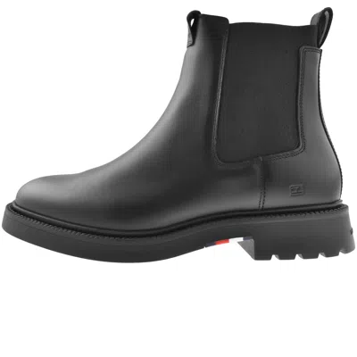 Tommy Hilfiger Leather Chelsea Boots Black