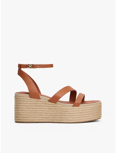 Tommy Hilfiger Leather In Cinnamon Bark