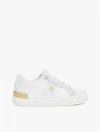 Tommy Hilfiger Leather Court Sneaker In White