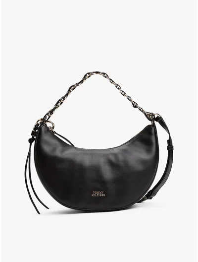 Tommy Hilfiger Leather Crescent Handbag