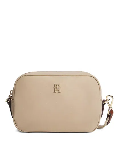 Tommy Hilfiger Leather Cross Body Bag In Neutral