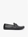 Tommy Hilfiger Leather Driving Loafer In Black