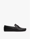 Tommy Hilfiger Leather Driving Loafer In Black