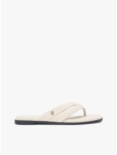 Tommy Hilfiger Elevated Flip Flop In Neutral