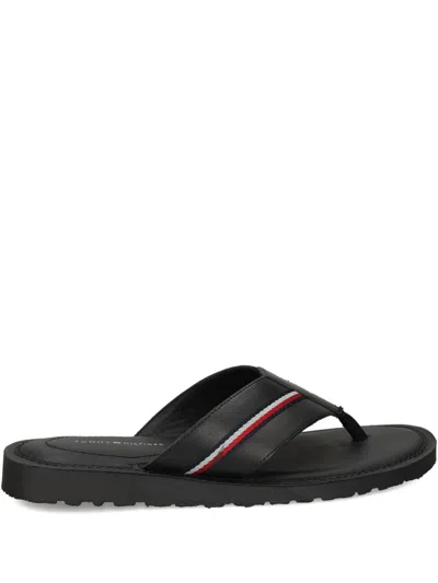 Tommy Hilfiger Leather Flip Flops