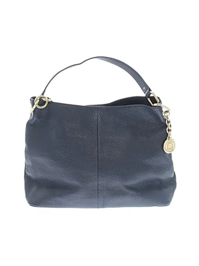 Pre-owned Tommy Hilfiger Leather Hobo Bag In Blue