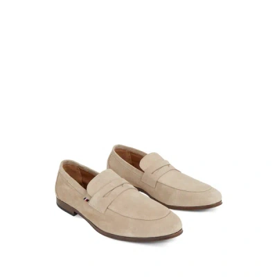 Tommy Hilfiger Leather Loafers In Neutral