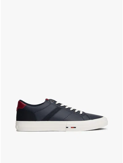 Tommy Hilfiger Leather Low In Blue