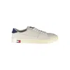 Tommy Hilfiger White Leather Men Sneaker In Neutral