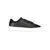 Tommy Hilfiger Black Leather Men Sneaker In Black