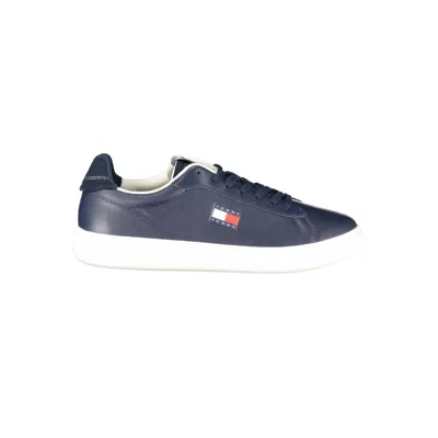 Tommy Hilfiger Leather Men Men's Sneaker In Blue