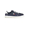 Tommy Hilfiger Blue Leather Men Sneaker In Blue