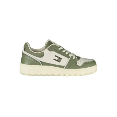 Tommy Hilfiger Leather Men Men's Sneaker In Green