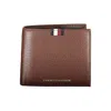 Tommy Hilfiger Elegant Leather Wallet With Contrasting Detail In Brown