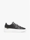 Tommy Hilfiger Leather Platform Court Sneaker