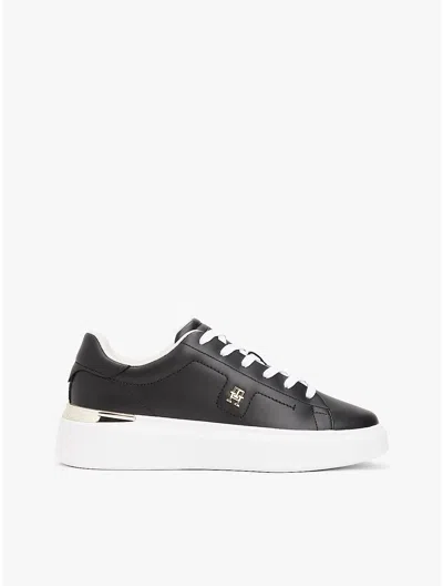 Tommy Hilfiger Leather Platform Court Sneaker