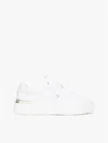 Tommy Hilfiger Leather Platform Court Sneaker In White