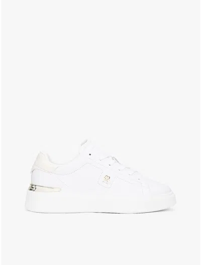 Tommy Hilfiger Leather Platform Court Sneaker