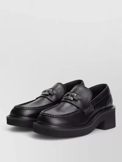 Tommy Hilfiger Leather Pumps In Black