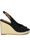 Tommy Hilfiger 100mm Canvas Slingback Espadrilles