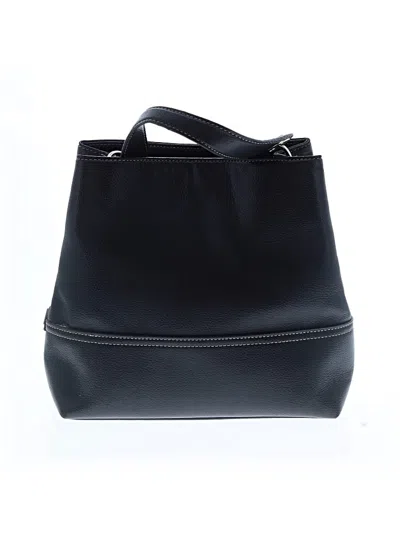 Pre-owned Tommy Hilfiger Leather Satchel In Black